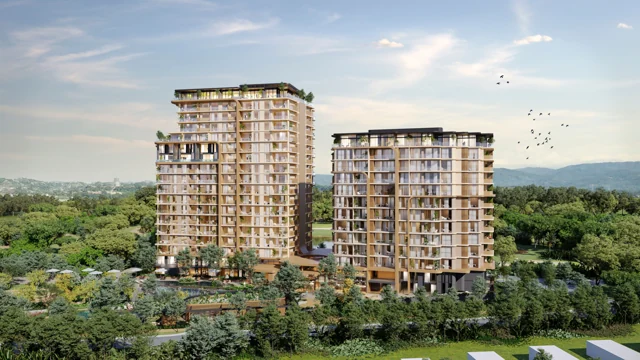 Bosco di Santa María, render del proyecto