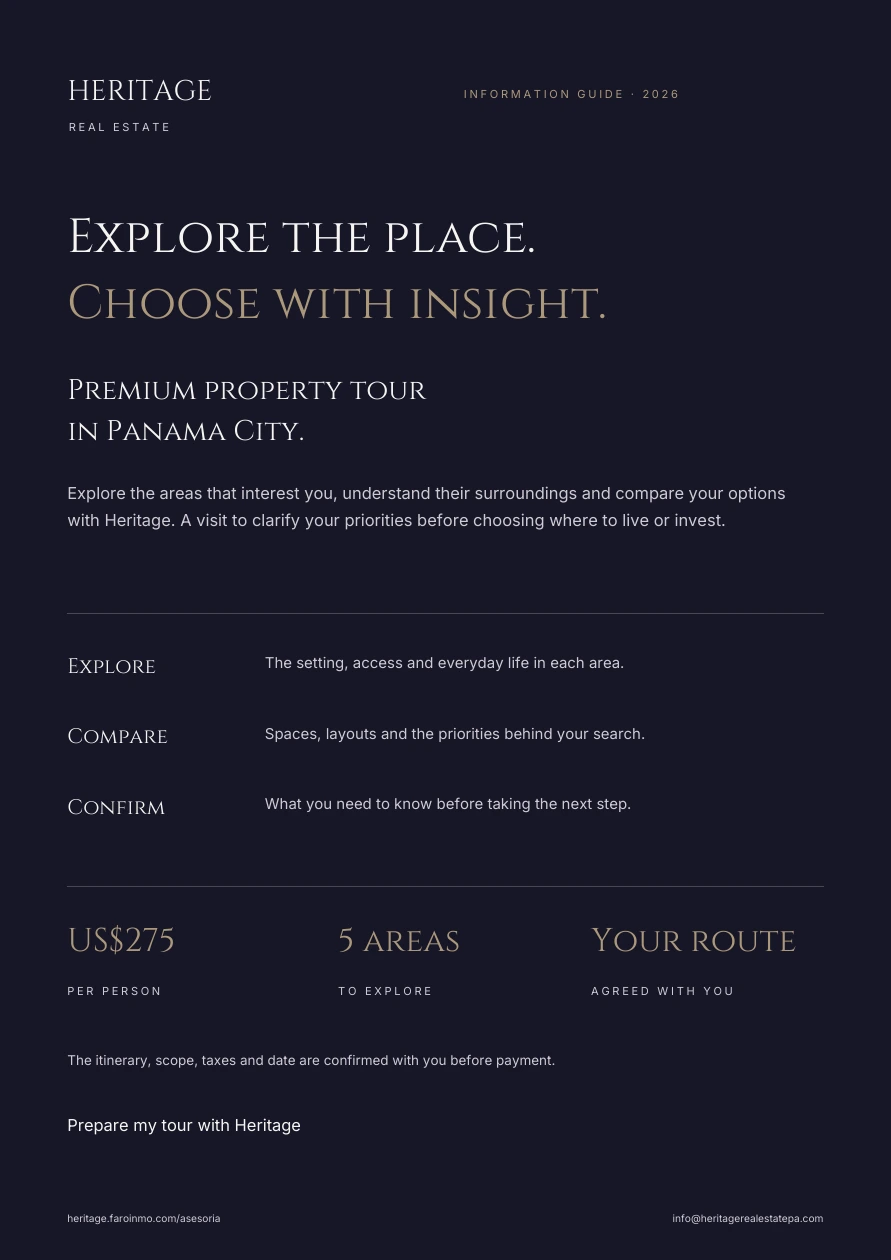 Cover of the Heritage property tour guide